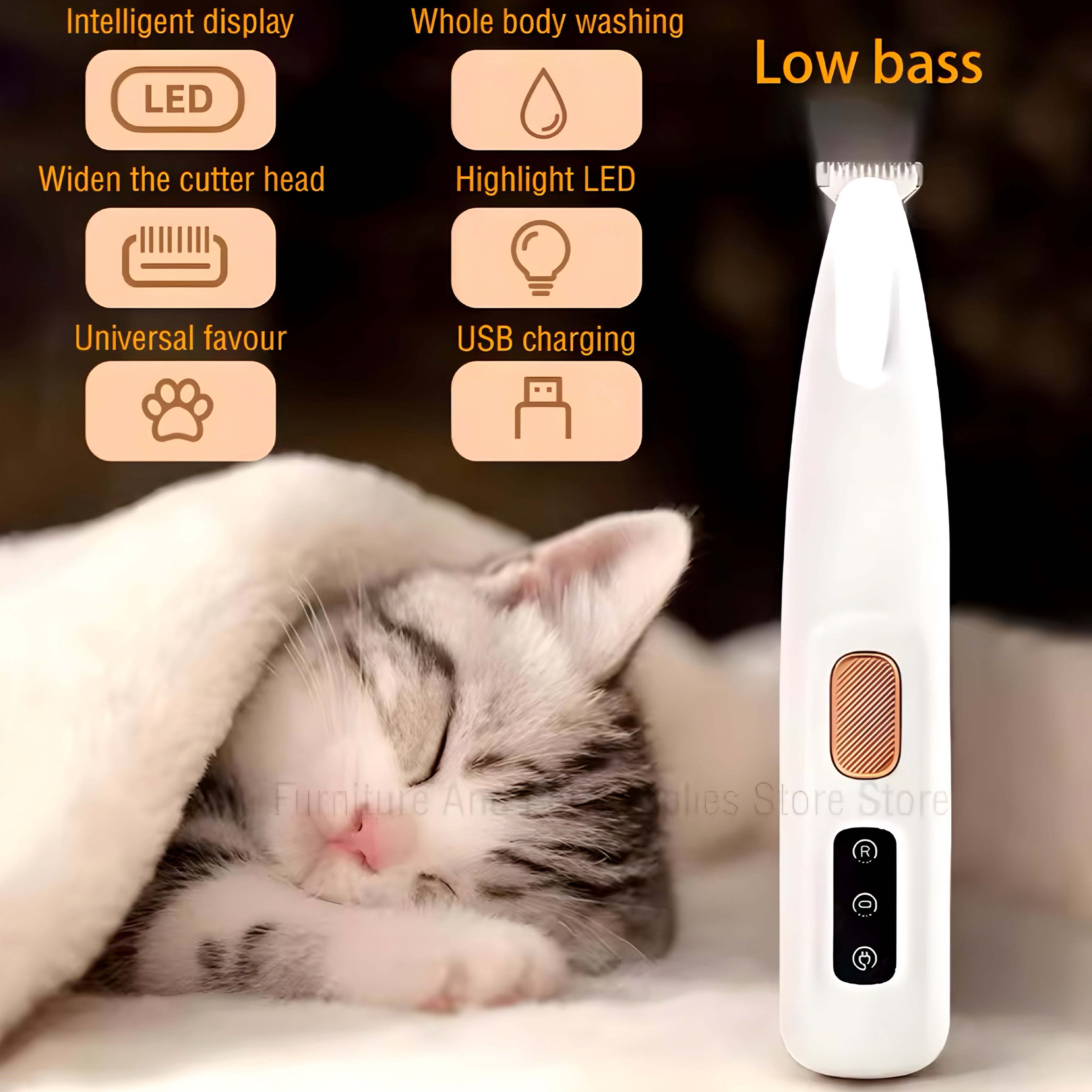 USB Pote-Trimmer med LED-lys