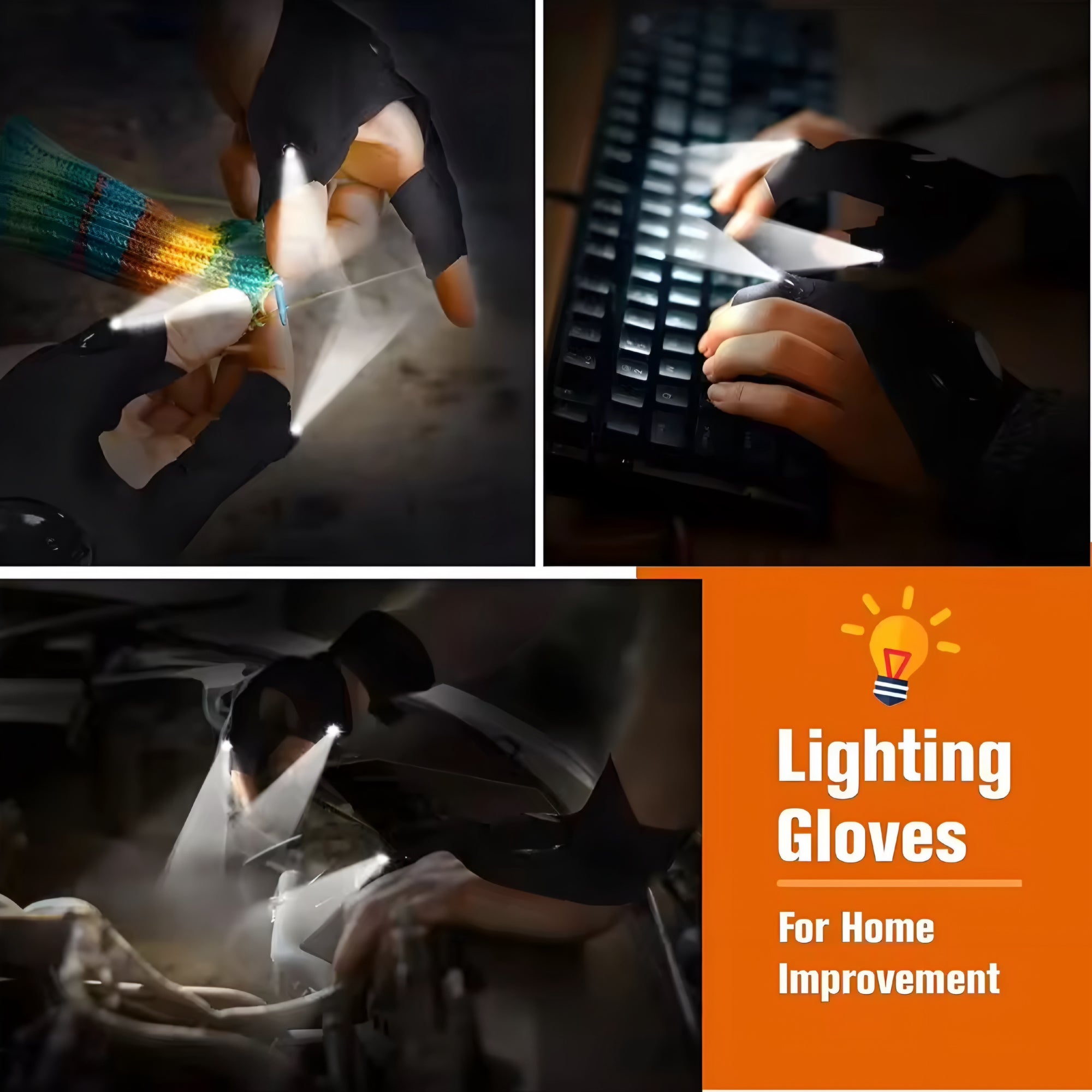 Hands-Free LED-hanske