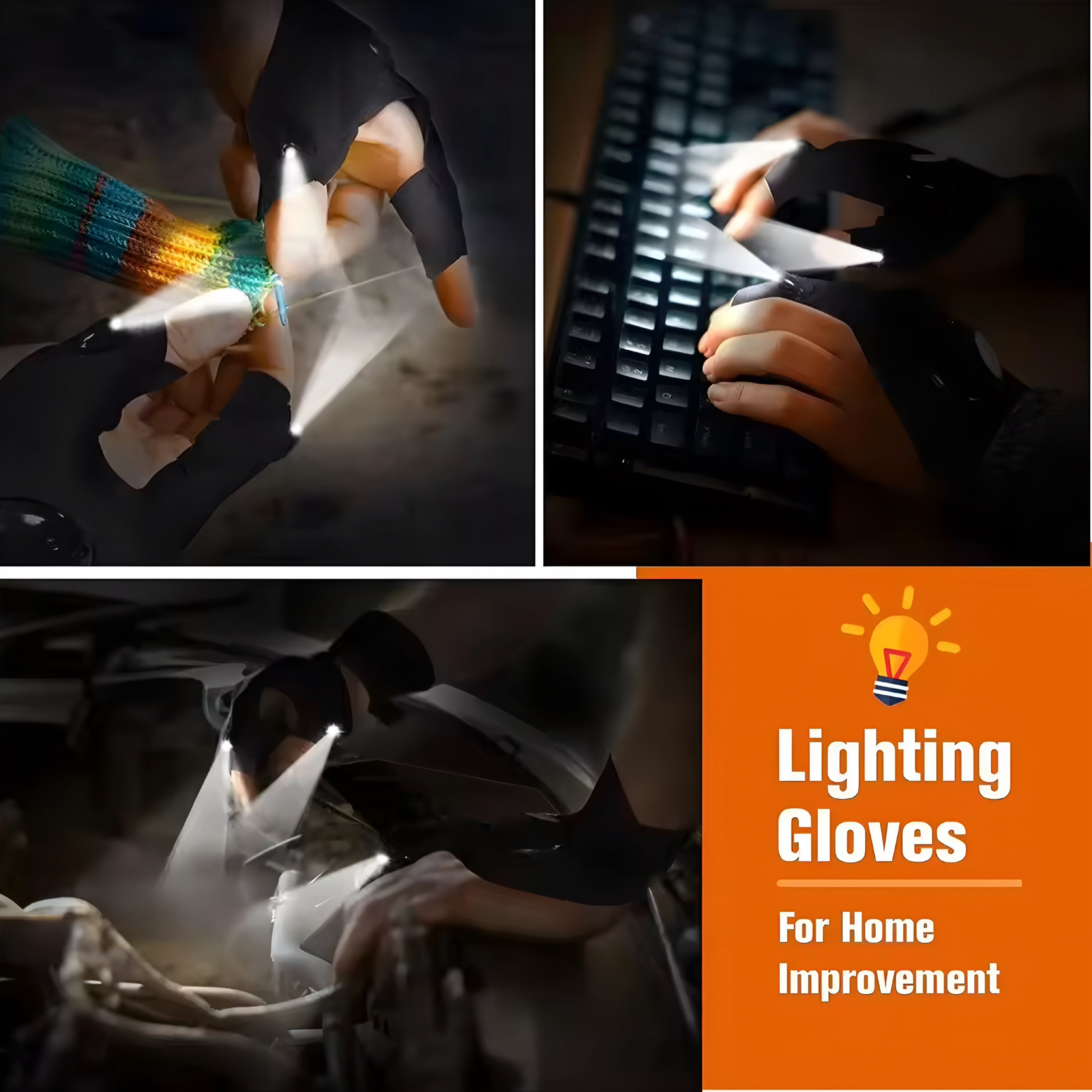 Hands-Free LED-hanske