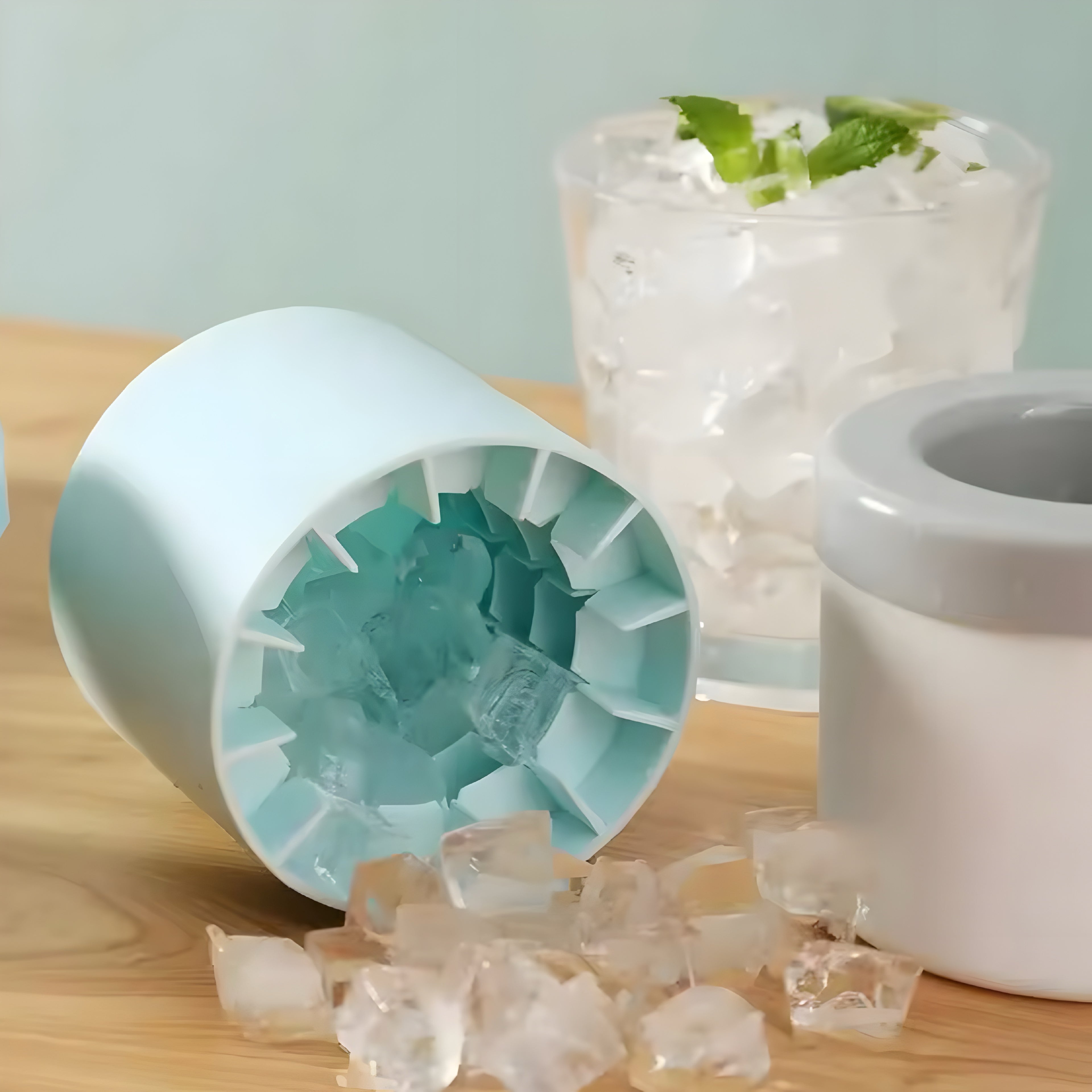 Silikonform for isbiter & Isbøtte 2-i-1