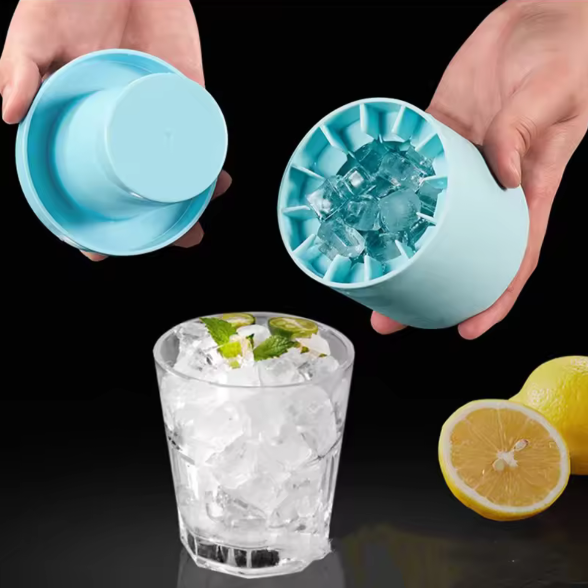 Silikonform for isbiter & Isbøtte 2-i-1