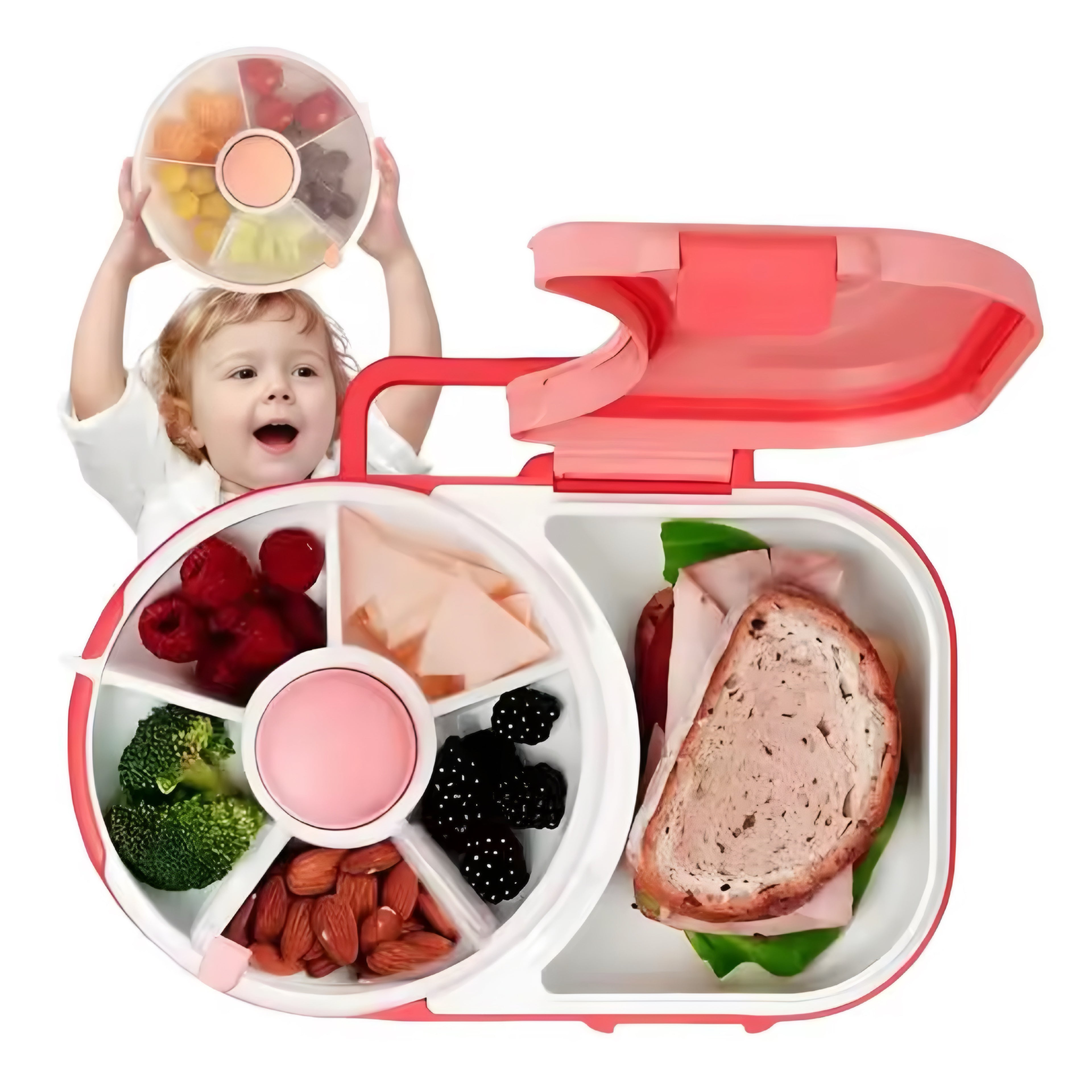Roterende Matboks for Barn med Snacks-Snurrer